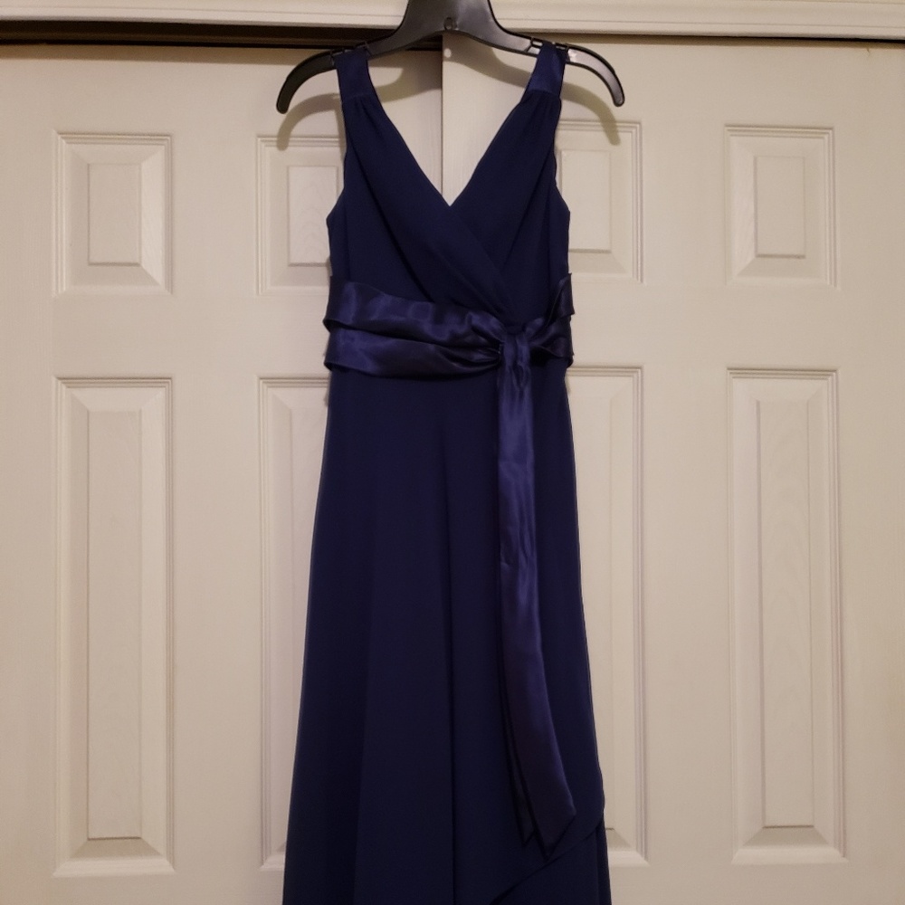 Purple evening gown ankle length size 8